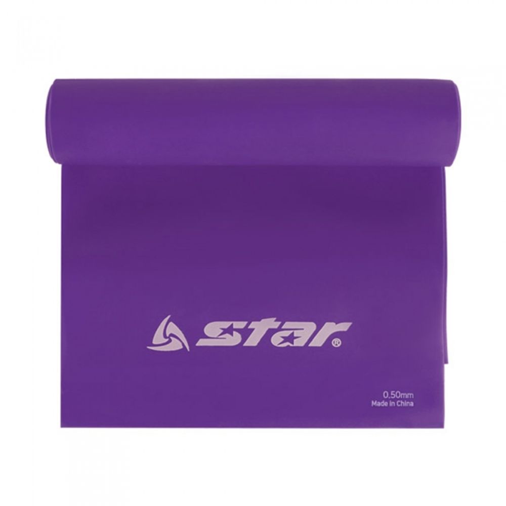 Star Sports TPE Resistance Band EU564-08 Purple (Level 6) 2000x150x0.35mm - High-Elasticity Power Band for Advanced Yoga, Pilates, and Strength Training